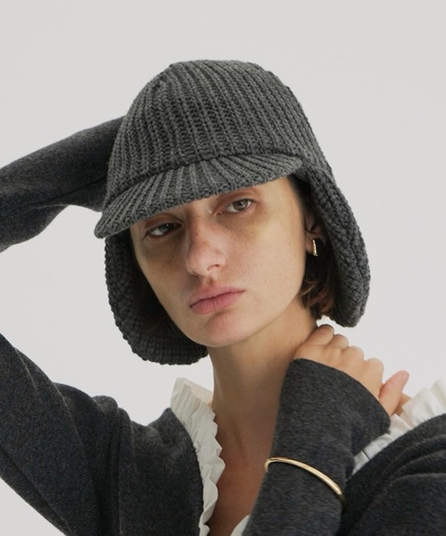 KIJIMA TAKAYUKI ×CLANE WOOL KNIT EAR CAP CLANE（クラネ） キャップ 帽子 KIJIMA TAKAYUKI ×CLANE WOOL KNIT EAR