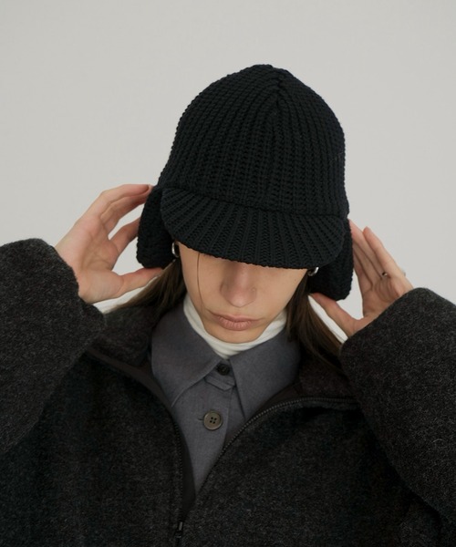 KIJIMA TAKAYUKI ×CLANE WOOL KNIT EAR CAP CLANE（クラネ） キャップ 帽子 KIJIMA TAKAYUKI ×CLANE WOOL KNIT EAR