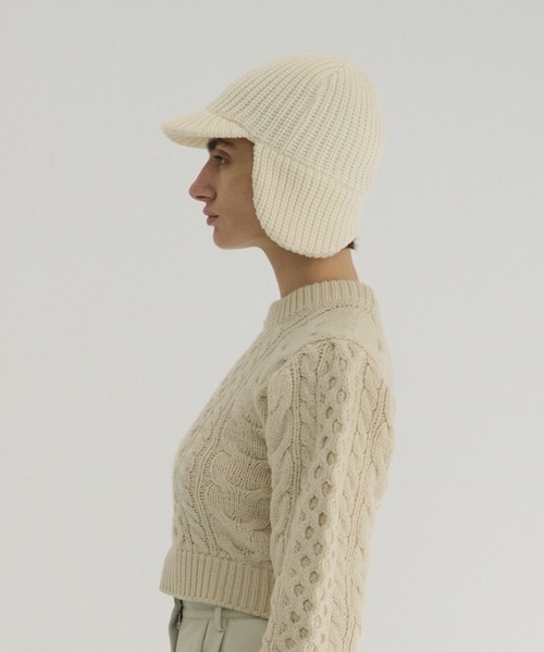 KIJIMA TAKAYUKI ×CLANE WOOL KNIT EAR CAP CLANE（クラネ） キャップ 帽子 KIJIMA TAKAYUKI ×CLANE WOOL KNIT EAR
