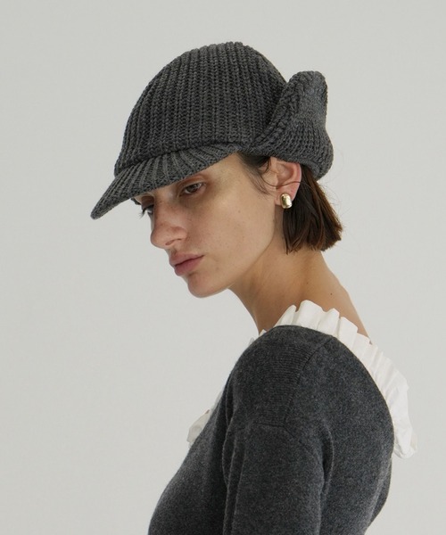 KIJIMA TAKAYUKI ×CLANE WOOL KNIT EAR CAP KIJIMA TAKAYUKI - WOOL KNIT EAR CAP – IN MY BOOK STORE