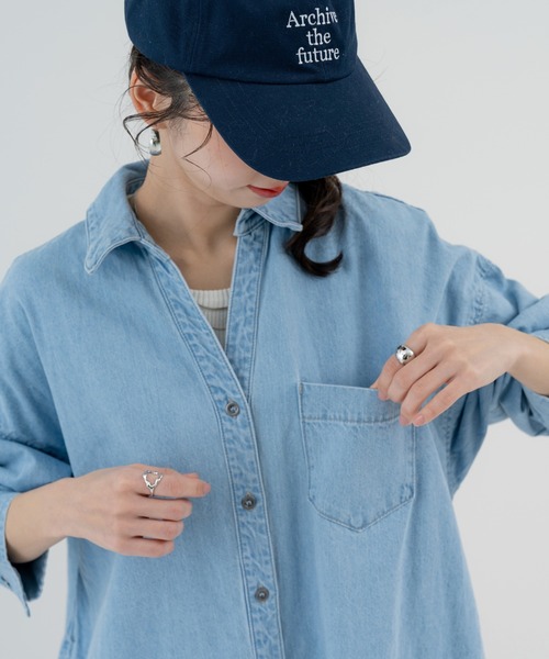 ワンピース 「refinedworks」爽やかな デニムロングワンピース