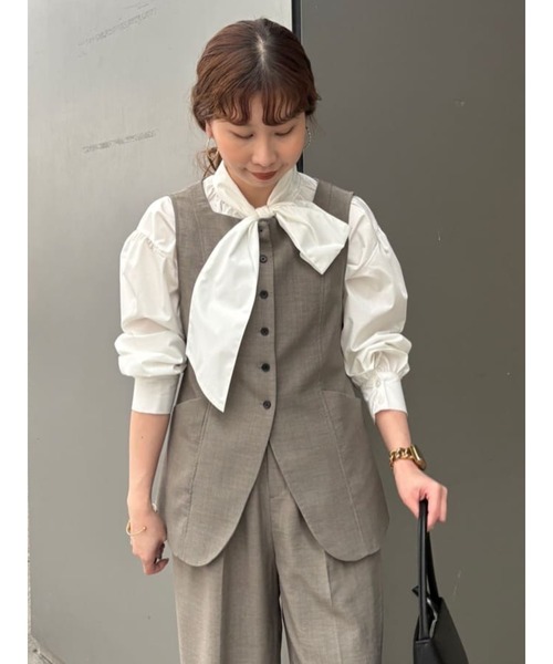 Te chichi（テチチ） ブラウス シャツ ビッグボウタイブラウス