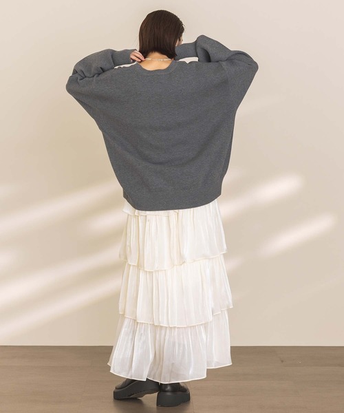 「Gready Brilliant」 「favori」長袖ニット 38 アイボリー レディース_画像4