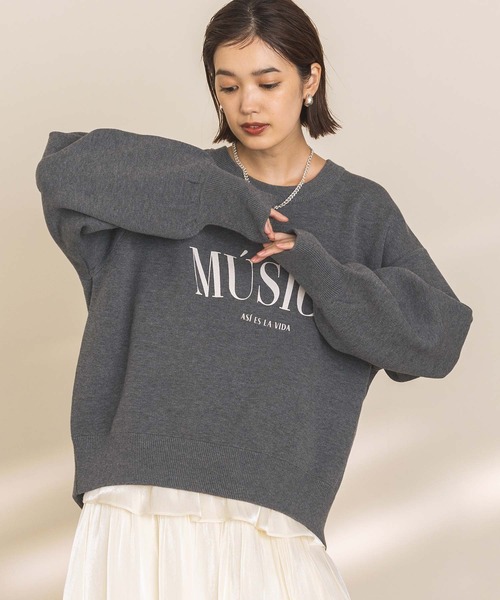 「Gready Brilliant」 「favori」長袖ニット 38 アイボリー レディース_画像6