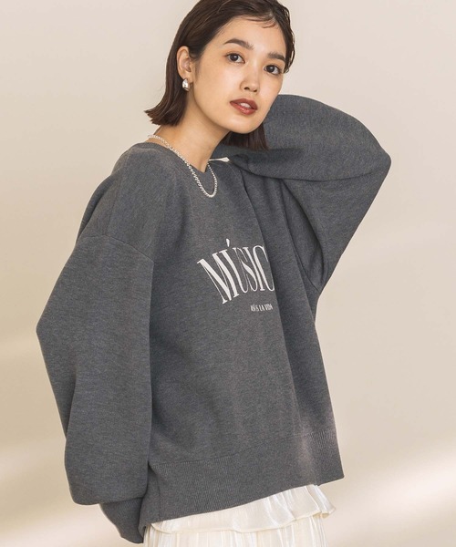「Gready Brilliant」 「favori」長袖ニット 38 アイボリー レディース_画像9
