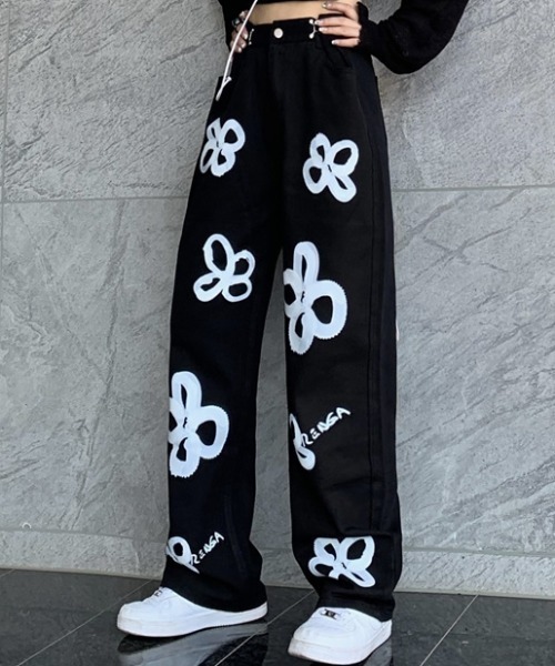 「.KOM」 デニムパンツ L ブラック レディース_画像5
