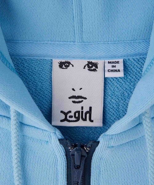 「X-girl」 長袖ワンピース S ライトブルー レディースの画像