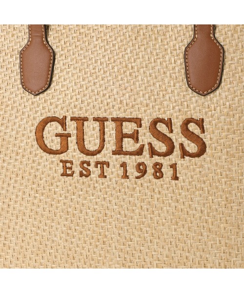 「Guess」 トートバッグ ONE SIZE キャメル レディースの画像