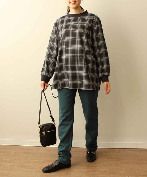 「MB mint breeze」 イージーパンツ 3L ブラック レディース_画像9