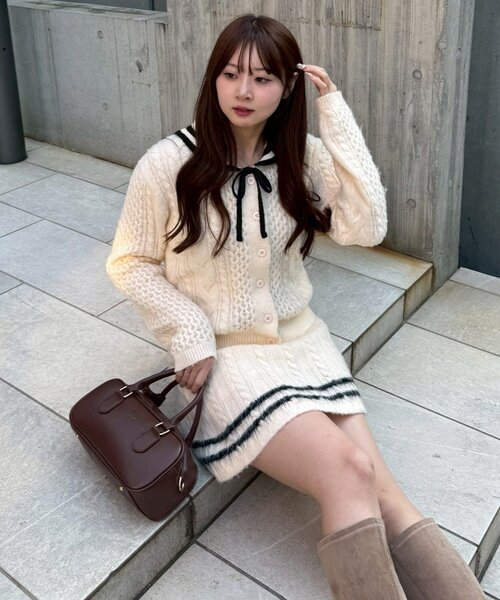 「continuer de NICE CLAUP」 セットアップ FREE アイボリー レディース_画像2