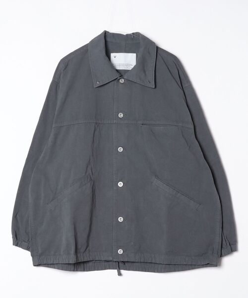 コート ジャケット 「VOAAOV」 WEATHER CLOTH GARMENT DYE Over Coach Jacket メンズ レディースの画像