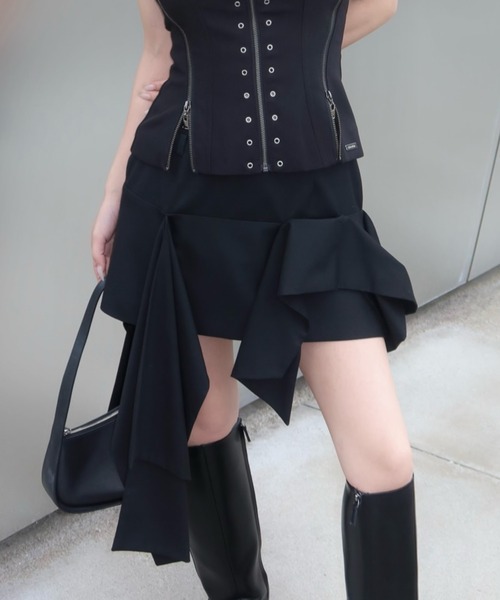 スカート IRREGULAR HEM SKIRT/イレギュラーヘムスカートの画像