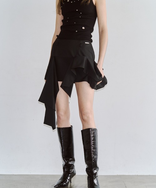 スカート IRREGULAR HEM SKIRT/イレギュラーヘムスカートの画像