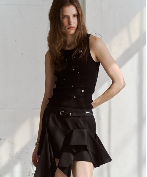 スカート IRREGULAR HEM SKIRT/イレギュラーヘムスカートの画像
