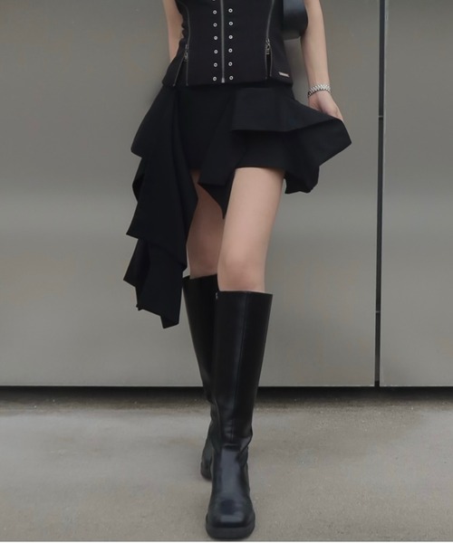 スカート IRREGULAR HEM SKIRT/イレギュラーヘムスカートの画像