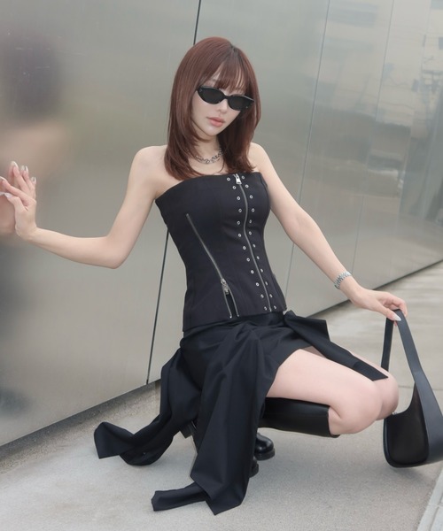 スカート IRREGULAR HEM SKIRT/イレギュラーヘムスカートの画像
