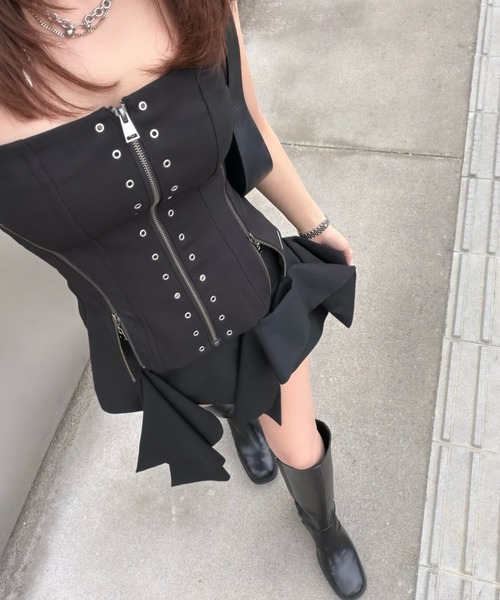 スカート IRREGULAR HEM SKIRT/イレギュラーヘムスカートの画像