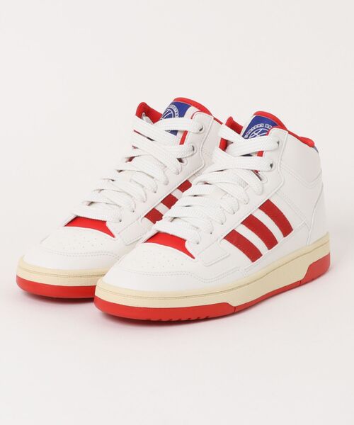 アディダス　ジャージ　超人気　ホワイト　レッド　　未使用に近い美品　M adidas（アディダス） スニーカー 「adidas」RAPID COURT MID メンズ