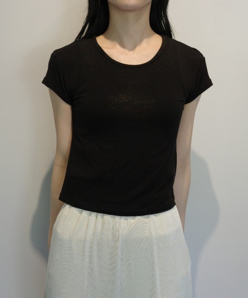 【新品未使用】CLANE SOFT SHEER COMPACT TOPS CLANE（クラネ） tシャツ CLANE SOFT SHEER COMPACT TOPS レディース