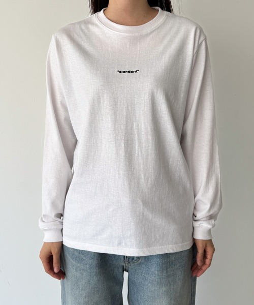 「CANAL JEAN」 長袖カットソー ONE SIZE ホワイト レディース_画像9