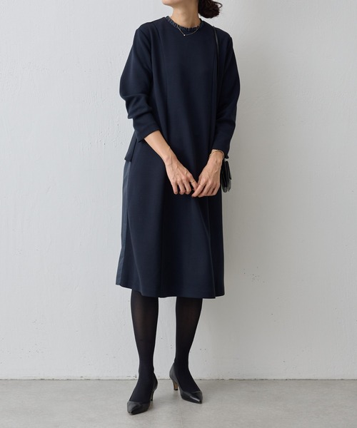 BEARDSLEY（ビアズリー） 長袖ワンピース FREE ネイビー レディース