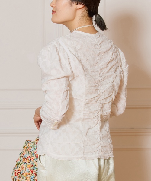 「IENA LA BOUCLE」 7分袖ブラウス FREE ホワイト レディース_画像5