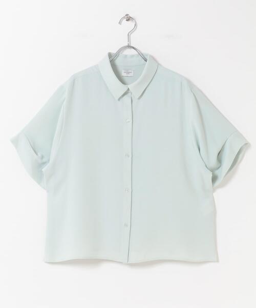 ブラウス シャツ タックスリーブシャツ レディースの画像