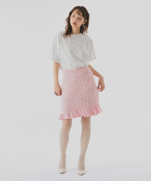 BEAMS COUTURE（ビームスクチュール） スカート アイレット フリル