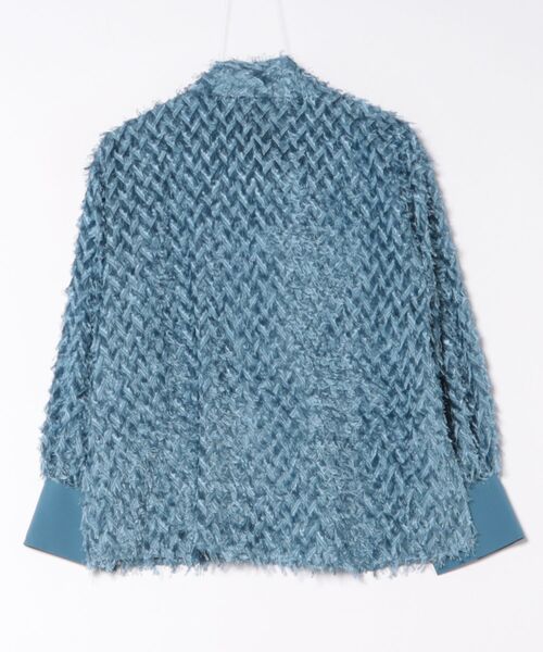 「RAW FUDGE」 長袖ブラウス M ブルー レディース_画像2