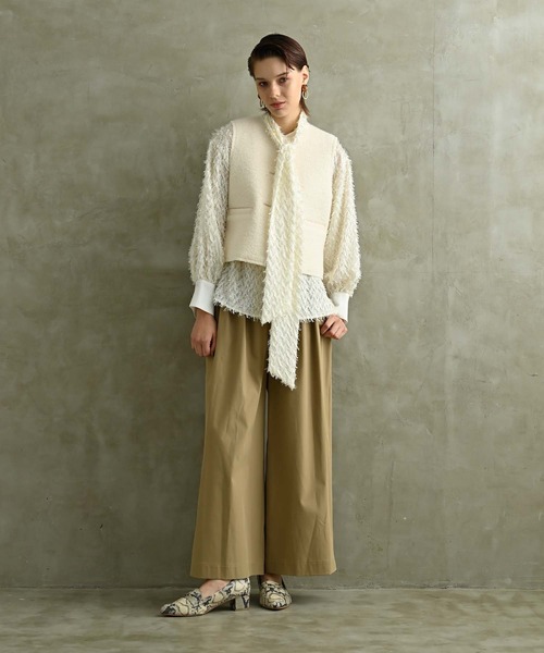 「RAW FUDGE」 長袖ブラウス M ブルー レディース_画像5