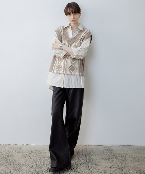「tageechita」 長袖シャツ S アイボリー レディース_画像2