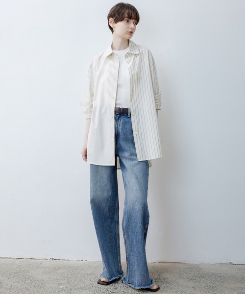 「tageechita」 長袖シャツ S アイボリー レディース_画像4