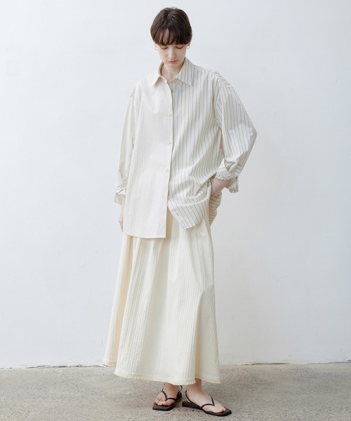 「tageechita」 長袖シャツ S アイボリー レディース_画像5