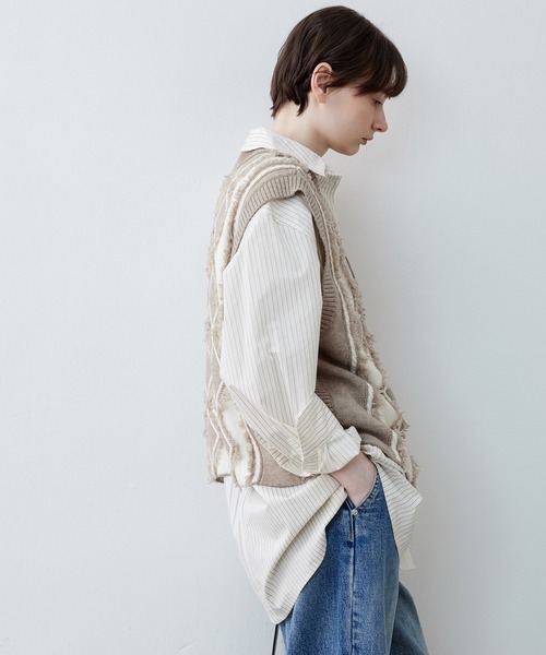 「tageechita」 長袖シャツ S アイボリー レディース_画像8