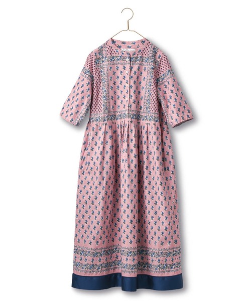 「Sunny clouds」 7分袖ワンピース M ピンク系その他 レディース_画像7