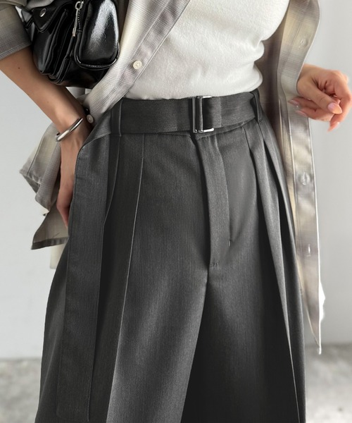 「classicalelf」 スラックス X-LARGE チャコールグレー レディース_画像2