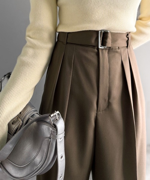 「classicalelf」 スラックス X-LARGE チャコールグレー レディース_画像7