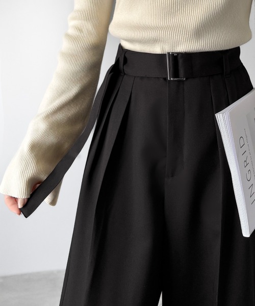 「classicalelf」 スラックス X-LARGE チャコールグレー レディース_画像8
