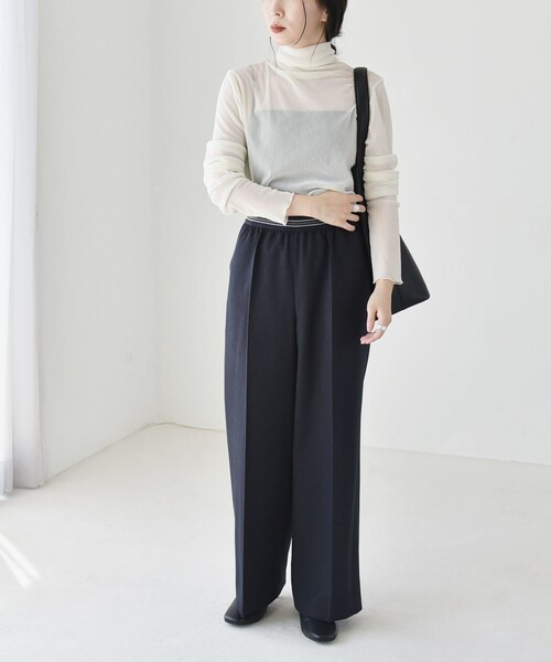 「quaranciel」 長袖カットソー ONE SIZE ブラック レディース_画像9