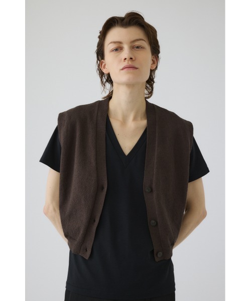 RIM.ARK Minimal cocoon vest セット38 ジレ RIM.ARK ベスト ジレ 夏 Compact knit vest(コンパクト ニット ベスト