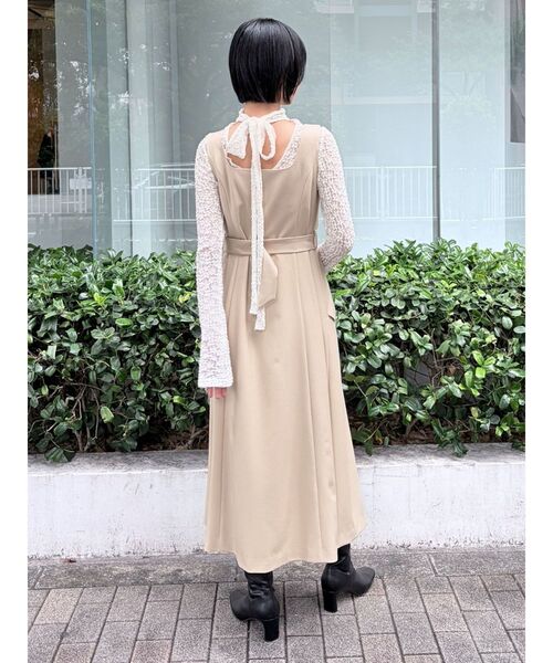 LAGUNAMOON（ラグナムーン） tシャツ バックリボンレースカットソー