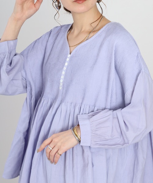 Fanaka（ファナカ） リネンシャツ ブラウス シャツ 夏 カディ