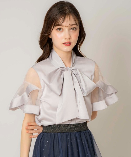 「NOELA」 半袖ブラウス フリー オフホワイト レディース_画像7