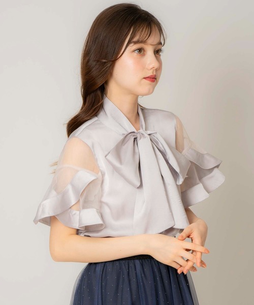 「NOELA」 半袖ブラウス フリー オフホワイト レディース_画像8