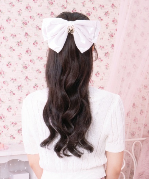 LAFARY（ラファリー） ヘアクリップ ベロアリボンバレッタ : ZOZOTOWN