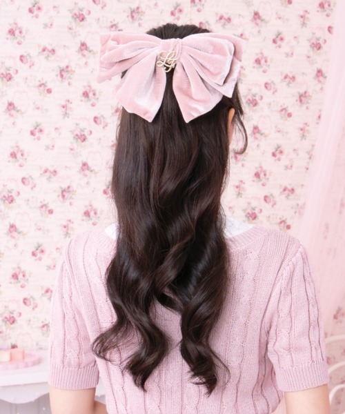 LAFARY（ラファリー） ヘアクリップ ベロアリボンバレッタ : ZOZOTOWN