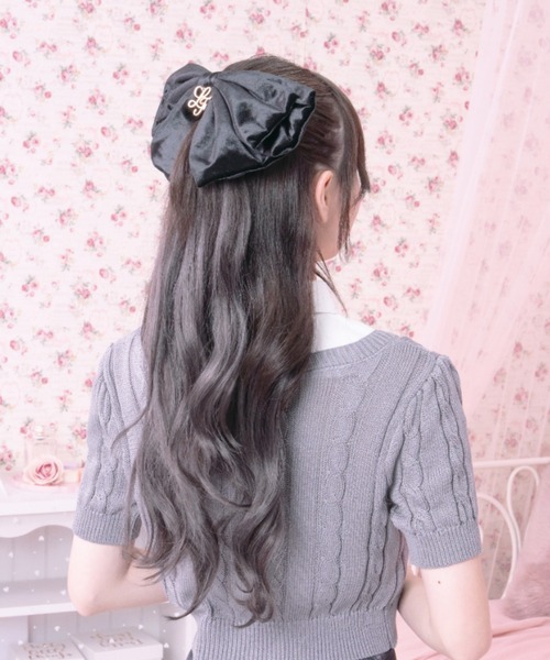 LAFARY（ラファリー） ヘアクリップ ベロアリボンバレッタ : ZOZOTOWN