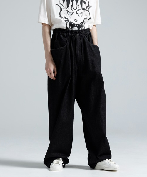 Y-3 ワイドパンツ XSブラック Y-3 ワイドパンツ パンツ DENIM PANTS メンズ : ZOZOTOWN Yahoo!店
