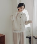 カーディガン ハミルトンウールクルーネックカー...の詳細画像4
