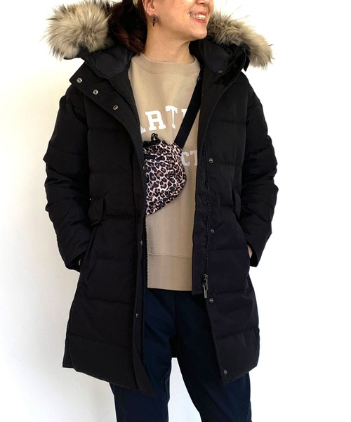 PYRENEX ネイビー ダウンジャケット ファーフード付美品 Pyrenex ダウンコート ダウンジャケット 「PYRENEX」Grenoble